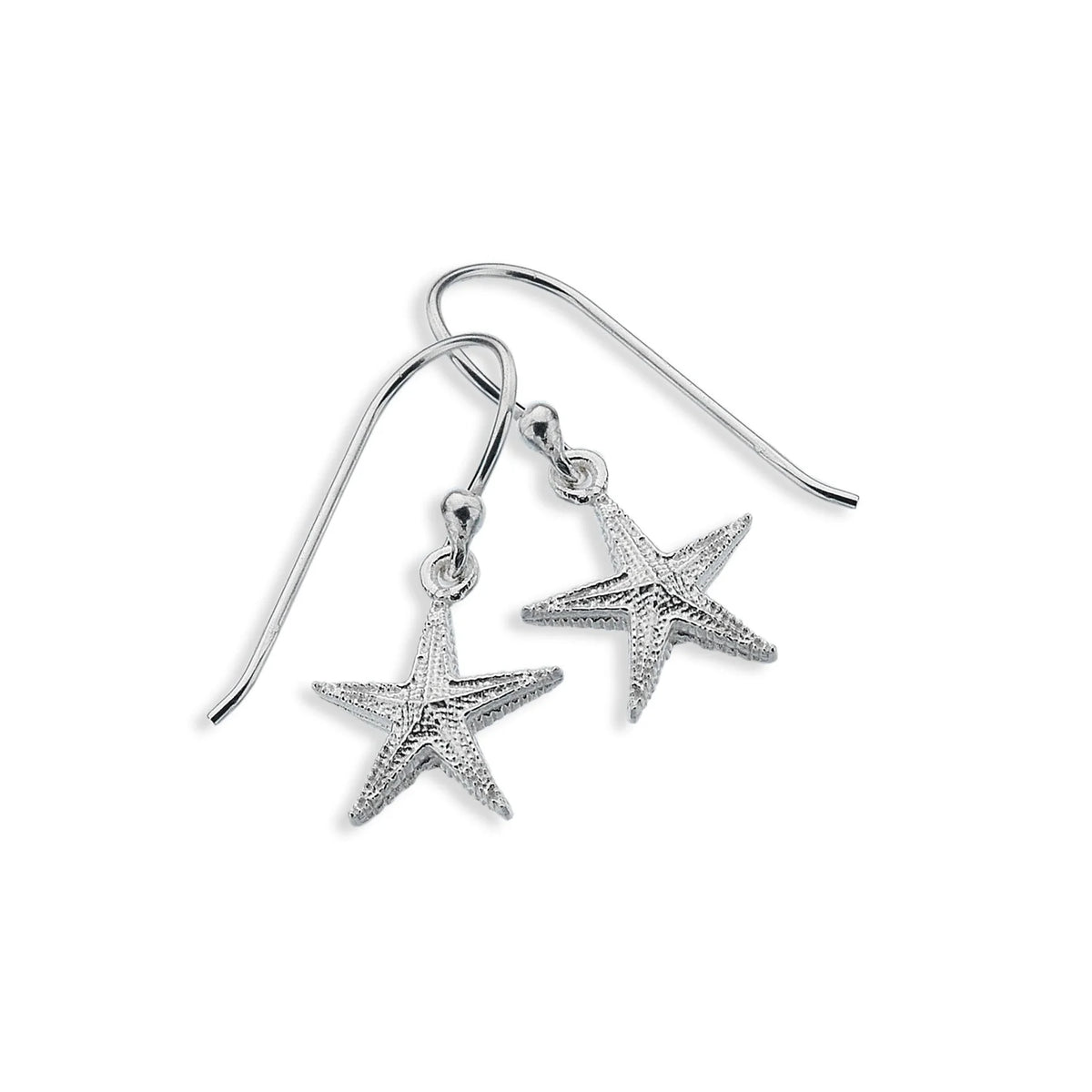 Silver Starfish Earrings