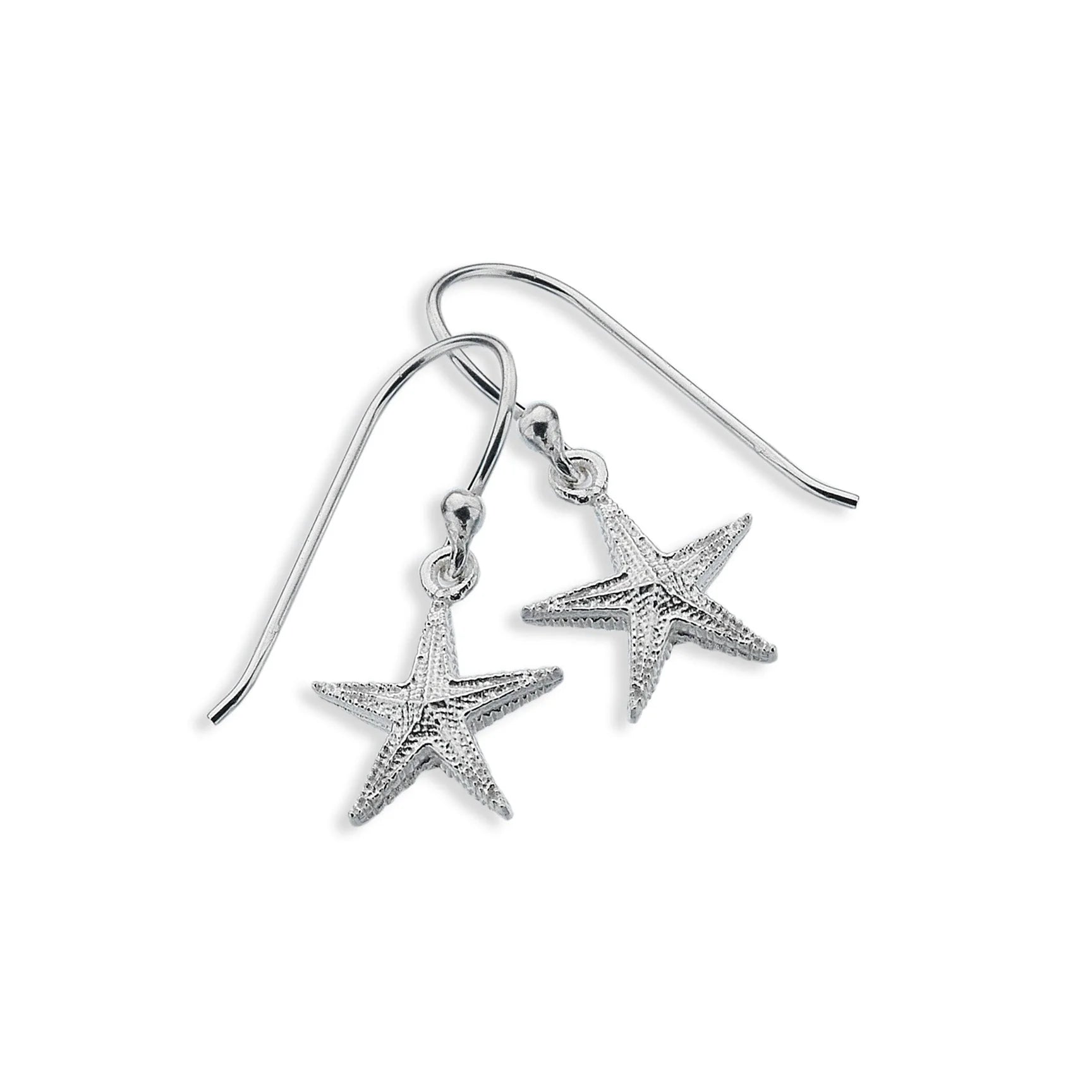 Silver Starfish Earrings