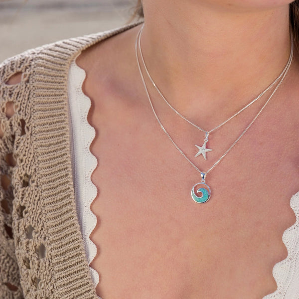 Silver Starfish Necklace