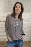 Sequin Balloon Heart Top