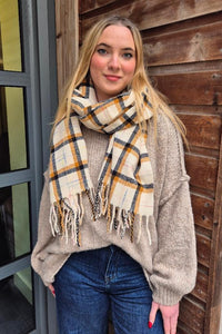 Katrina Checkered Scarf