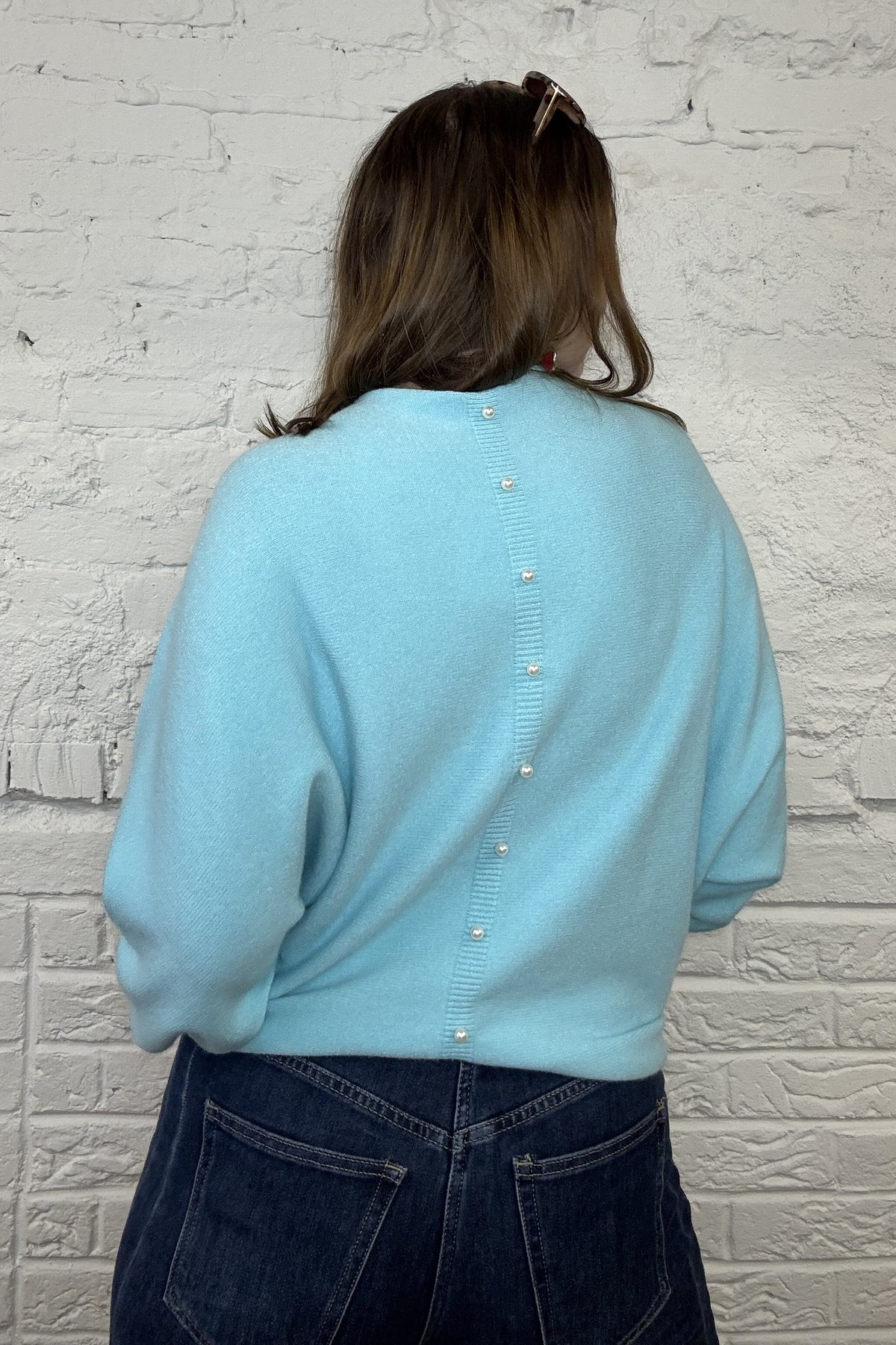 Selah Pearl Back Jumper