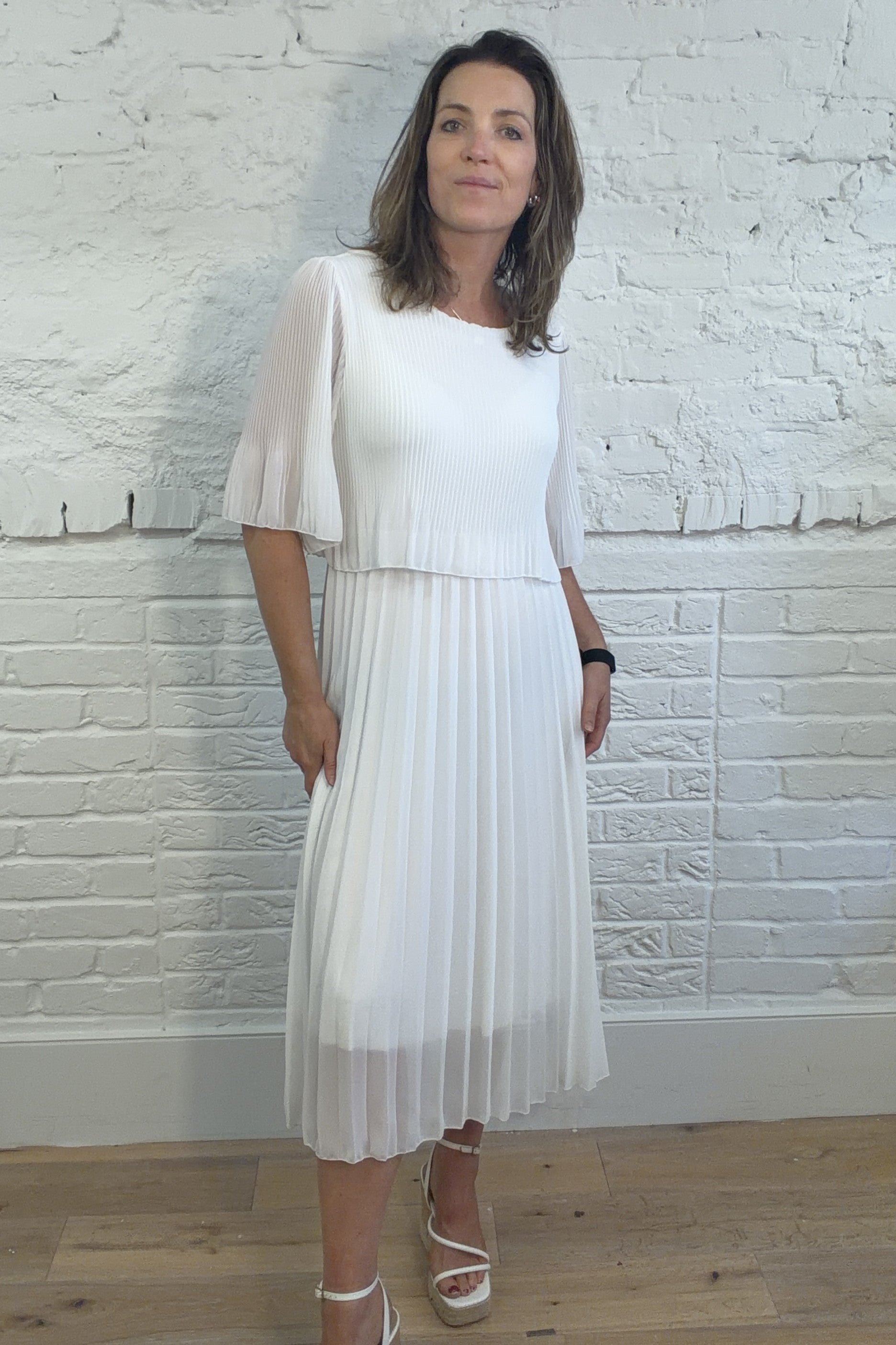 layered chiffon dresses uk Semi-Sheer Chiffon Layered Dress With Cloak