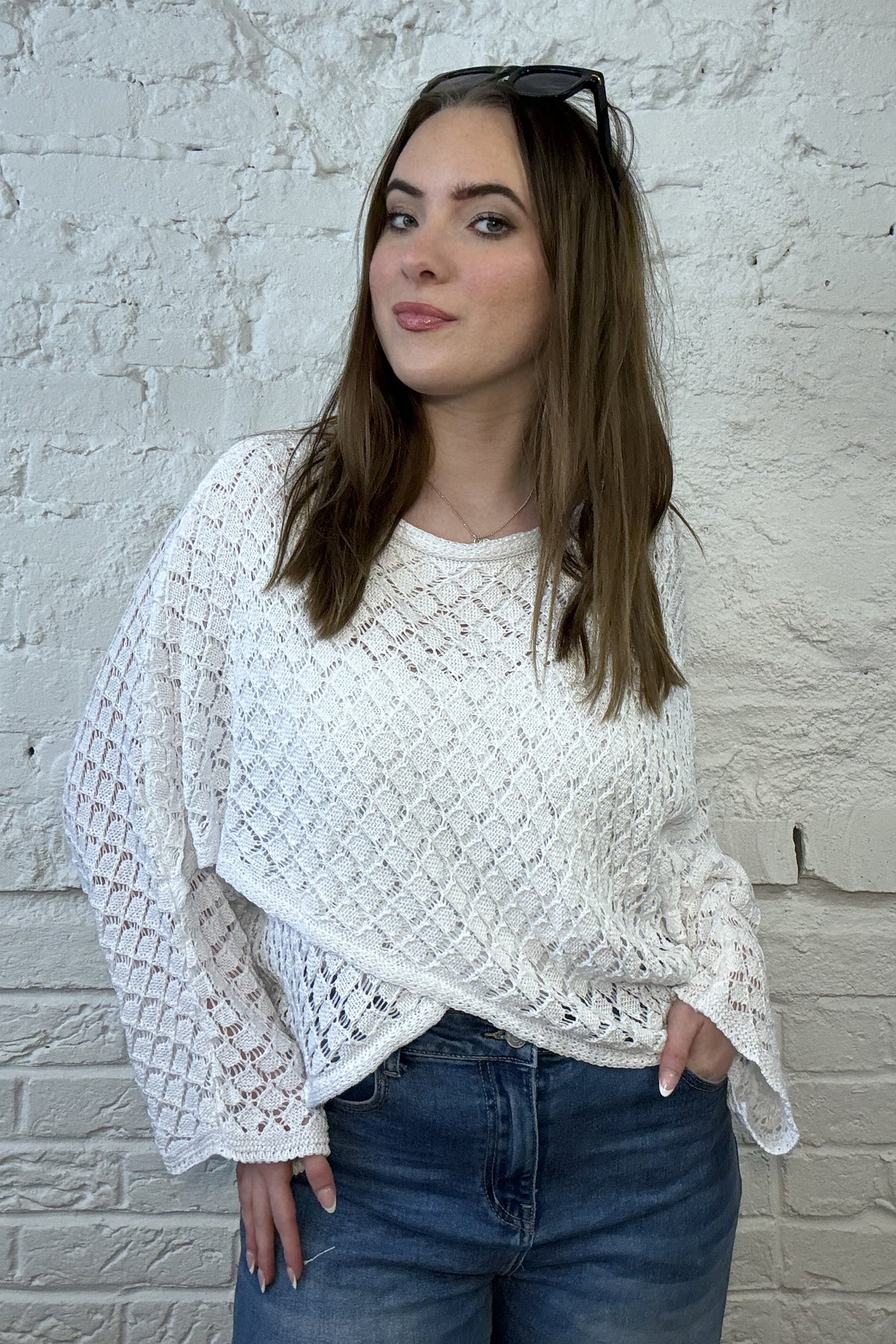 The Eden Crochet Crossover Knit