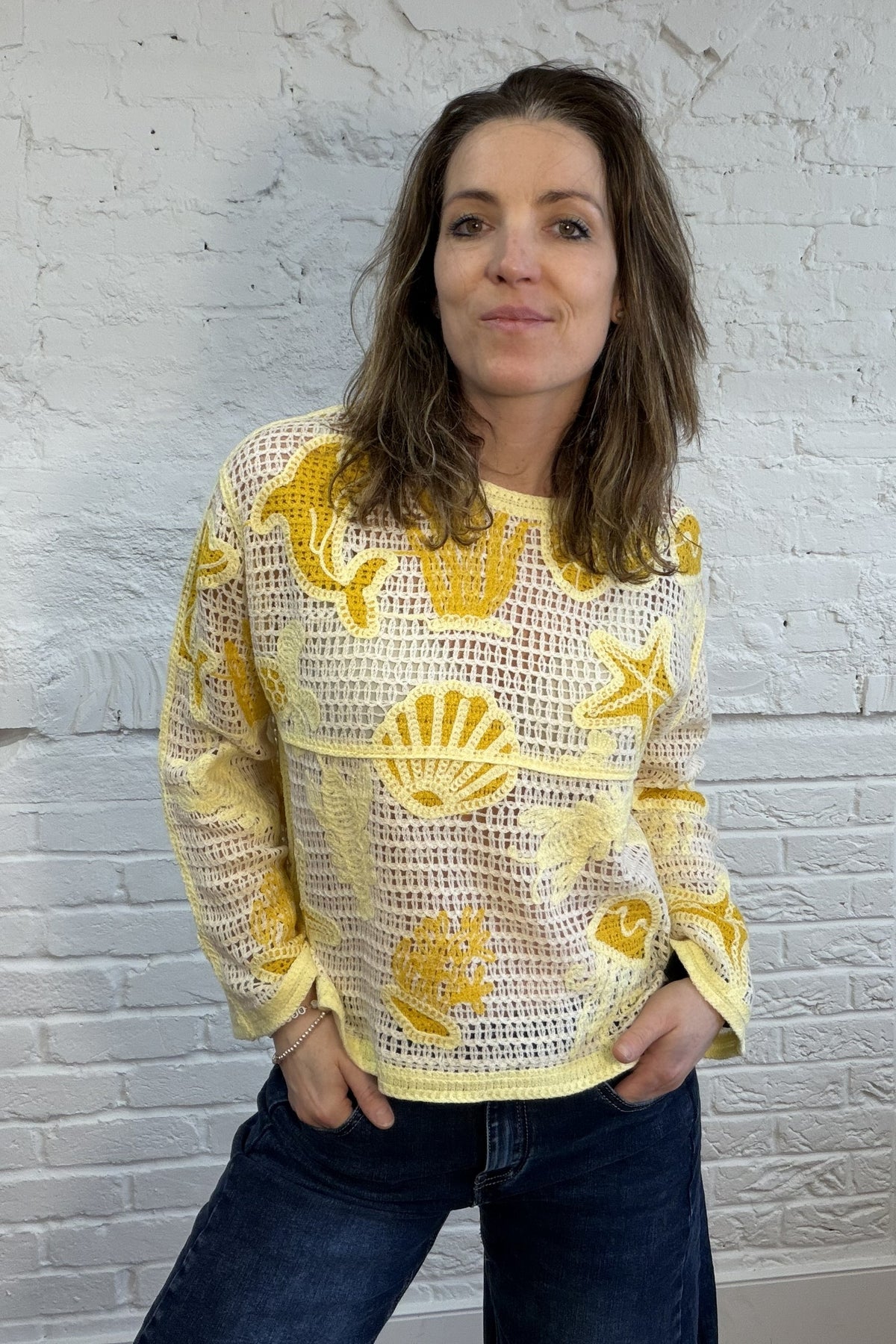 Marina Crochet Jumper